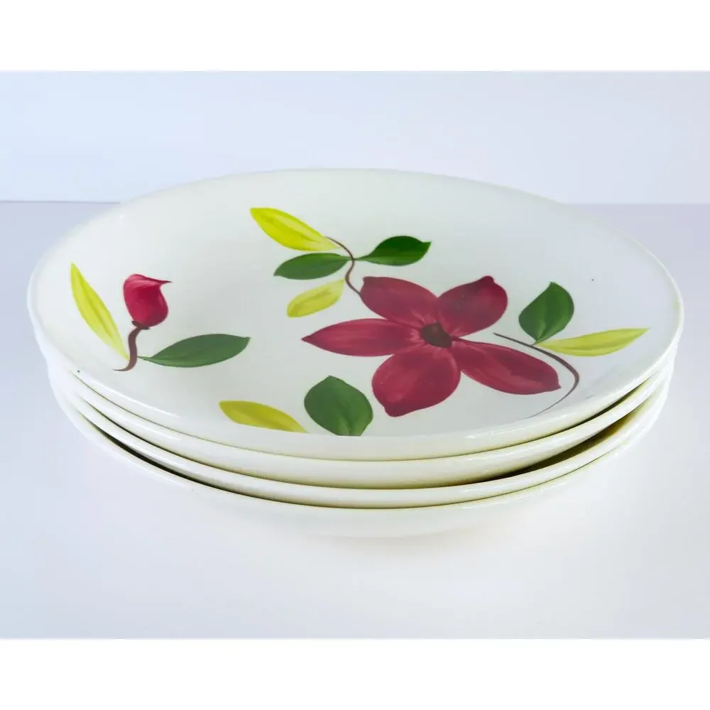 Vintage Stetson Rio Meadow Rose 20 Pc Dinnerware Set Service for 4 MCM USA